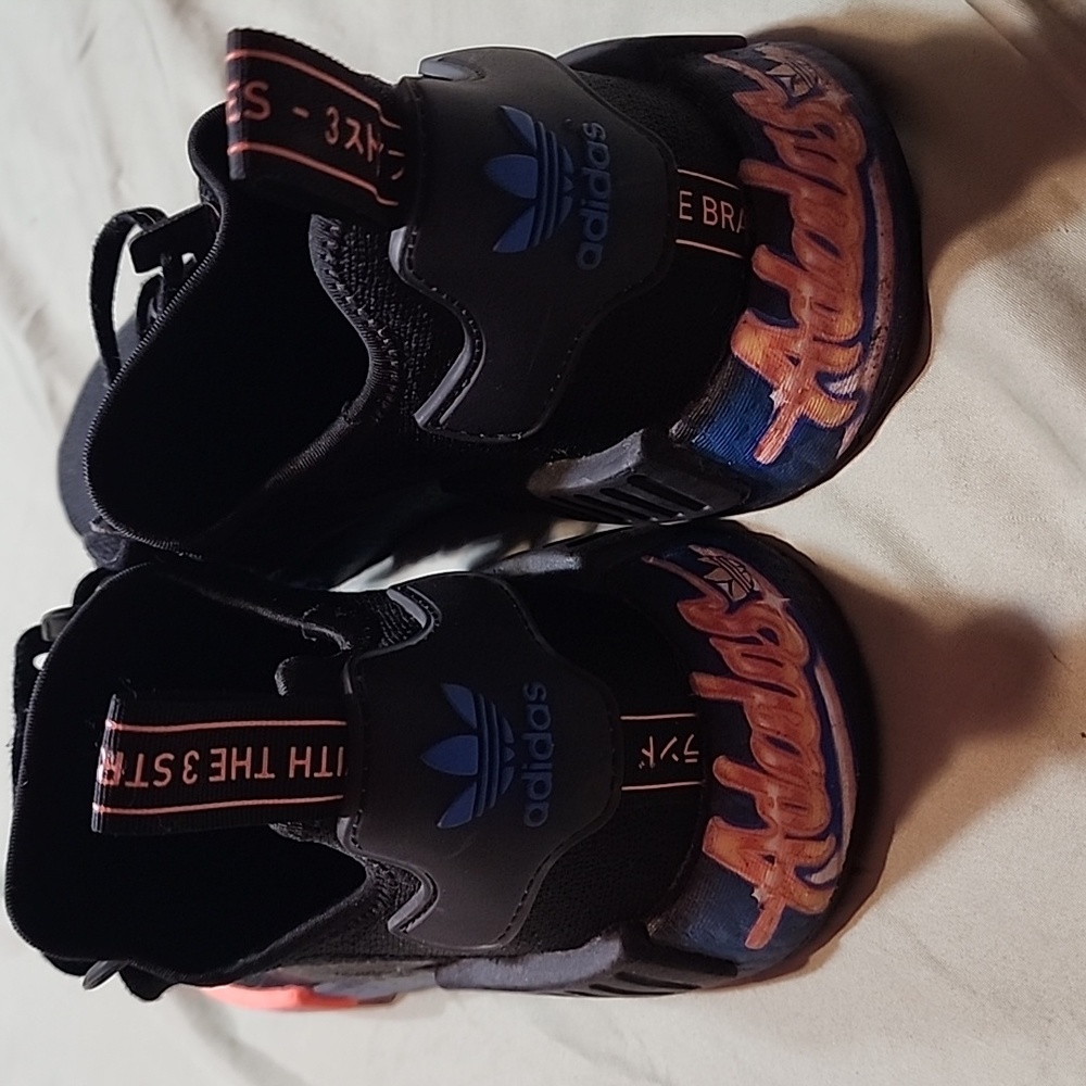 adidas NMD R1Core Black Signal Coral (GS)